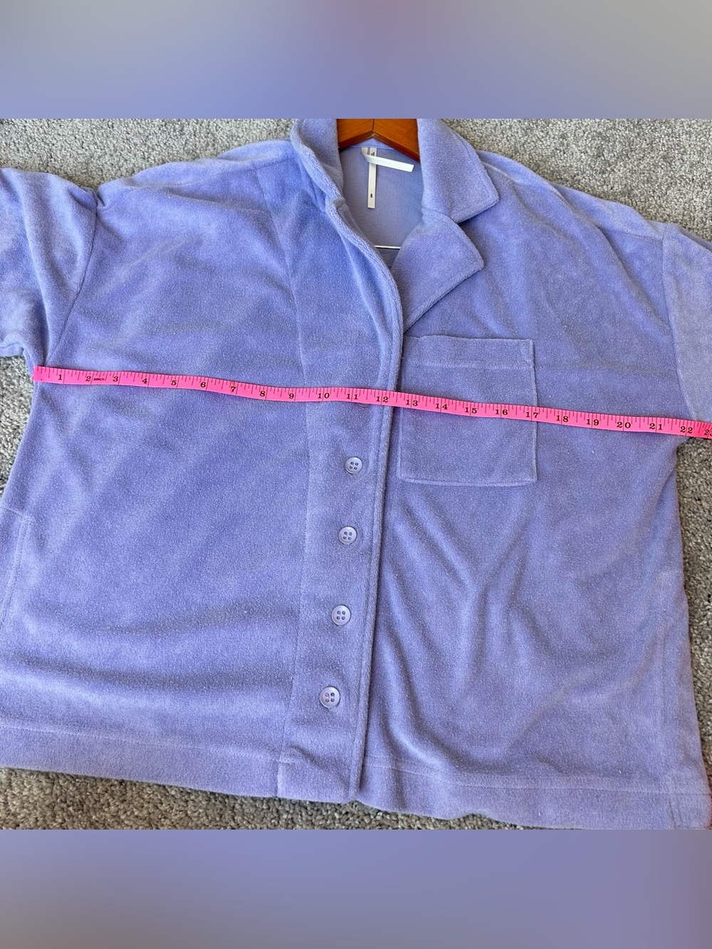 💜 Anthropologie Set
Button-Up Shirt Size XXS 
Shorts Size Medium Lilac ✨ - Picture 4 of 8